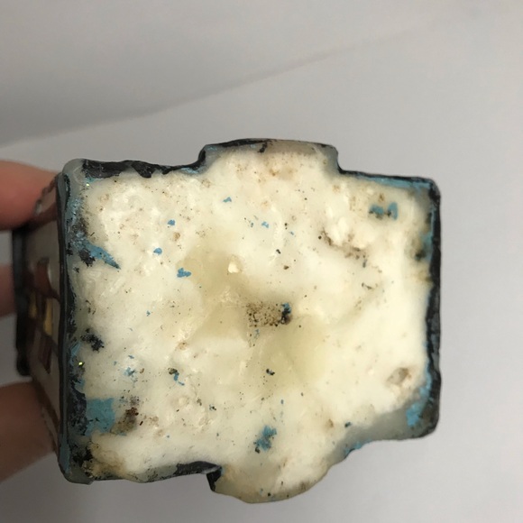 ROBERT ALAN CANDLE Co. house home Christmas vintage blue Xmas Candle - Picture 5 of 11